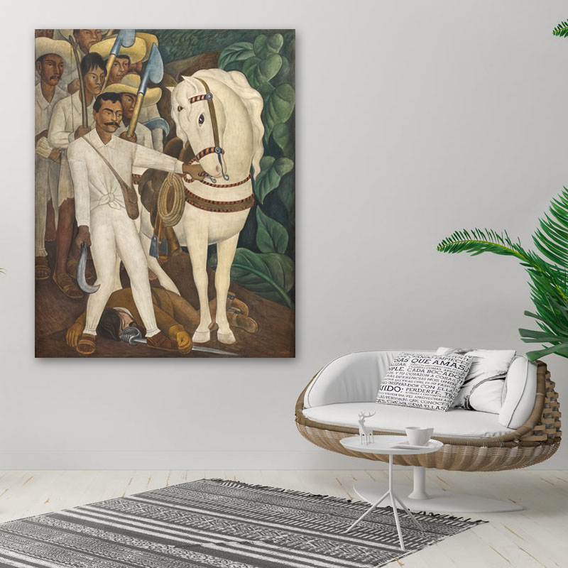 Πίνακας του Diego Rivera-Agrarian Leader Zapata